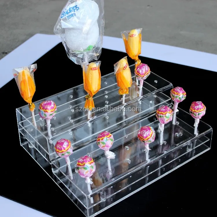 Express Clear Candy Display Rack / Acrylic Lollipop Display Stand Buy