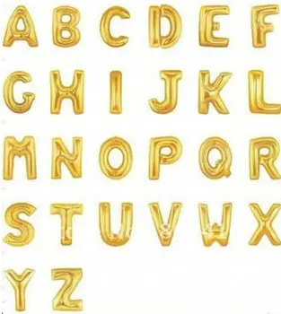 where to buy gold letter balloons