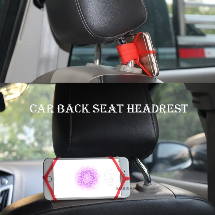 Bicycle Phones Holder Support,Security Rubber Silicone Band For Car