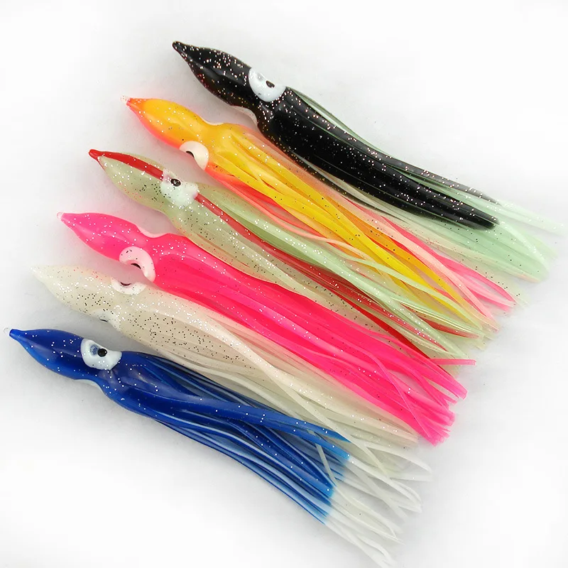 Octopus Squid Skirt Lures Bait Hoochies Saltwater Soft Fishing Lures Soft Lure Squid Skirts
