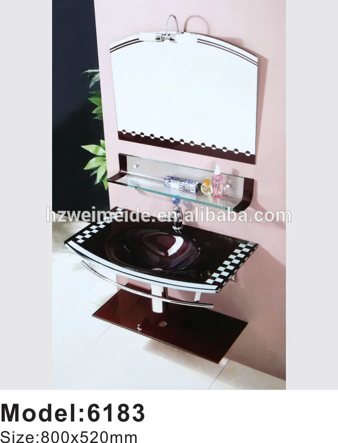 Oem de suelo único fregadero lavabo de cristal templado lavabos ...