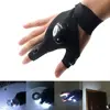 Outdoor Waterproof Multipurpose 2 LED Flashlight Torch Magic Strap Glove for Repairing Working in Darkness Places Fishing
