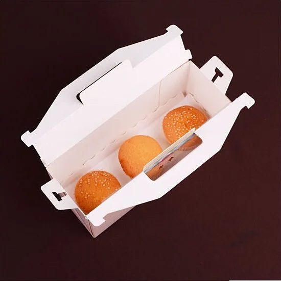Paper Swiss Roll Cake Slice Bakery Packaging Box