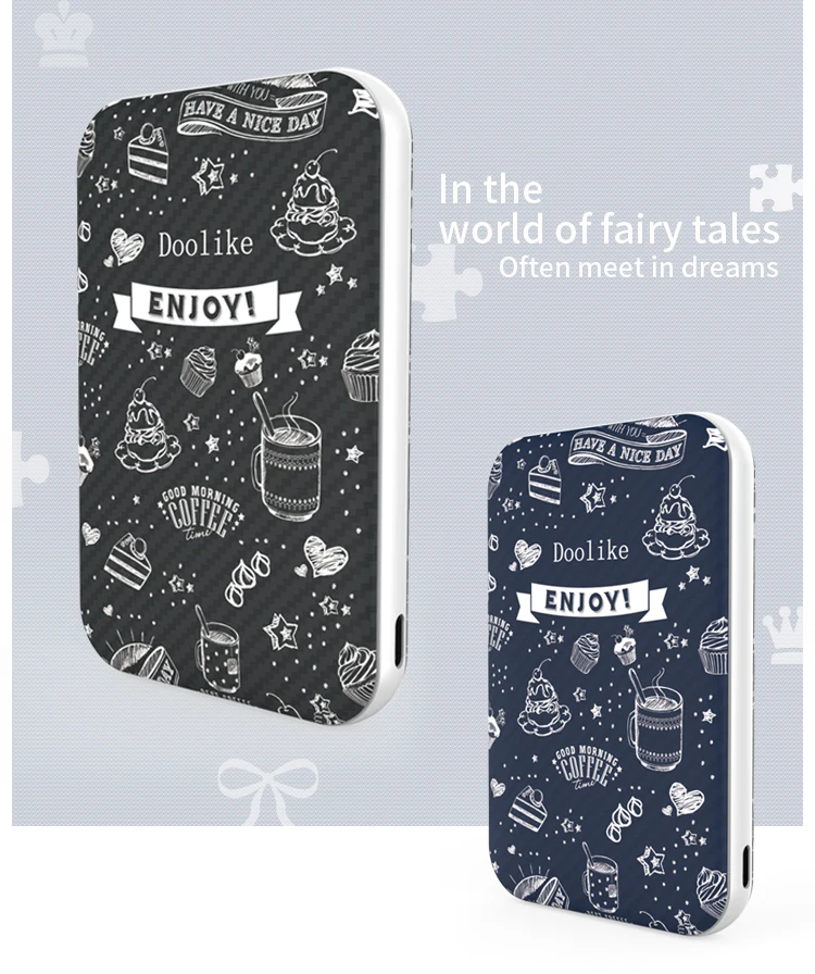 Portable Cartoon Pattern Mobile Charger Power Bank Portable Charger Power Banks 10000mah Mobile Power Bank