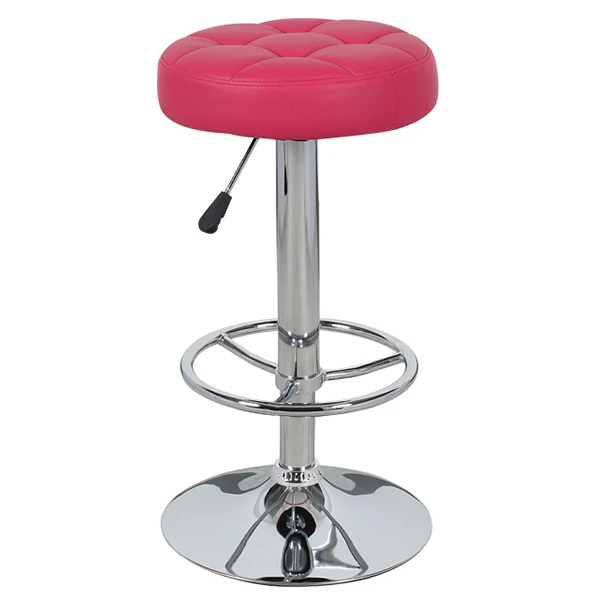 popular design soft PU seat height fixed 360 degree swivel chromed bar stool