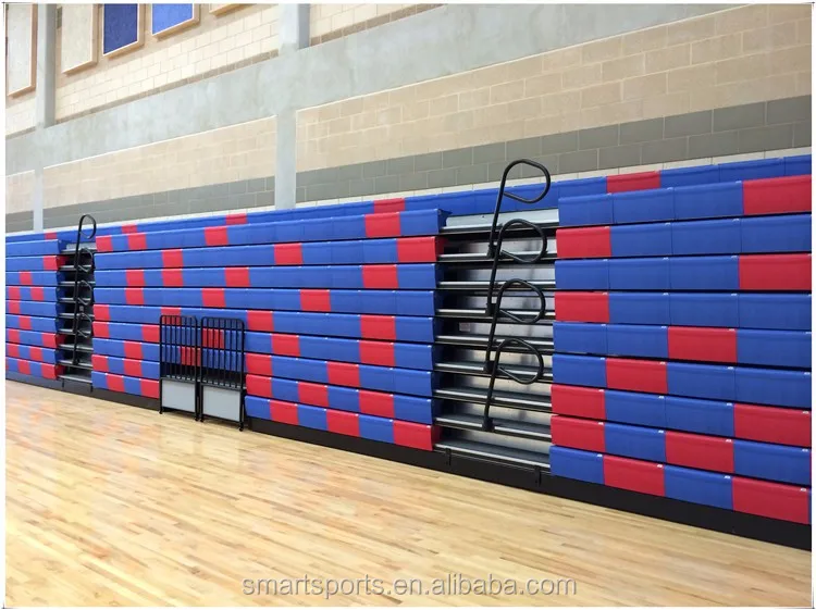 Indoor Wood Retractable Bleacher Telescopic Bleachers Used Bleachers