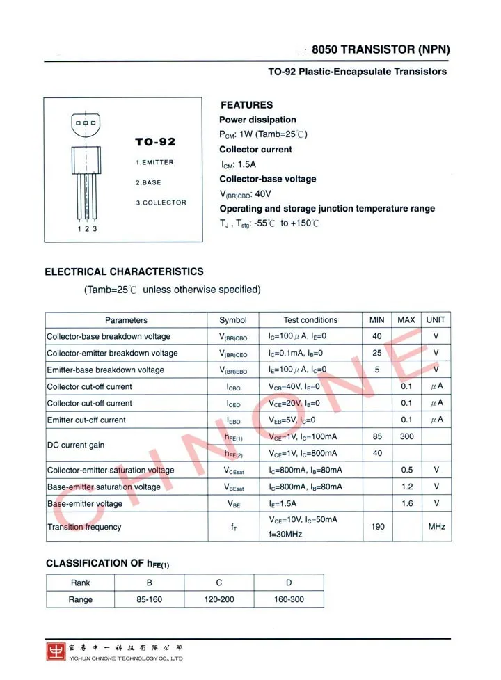 equivalent transistor 8050 To Buy   Equivalent Transistor Transistor Npn 92