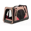 Portable outdoor polyester dog puppy carrier house pet travel bag, soft net mesh shoulder animal cat carry room bowl shop bag