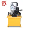 Post tension hydraulic electric hydraulic oil pump used with jacks