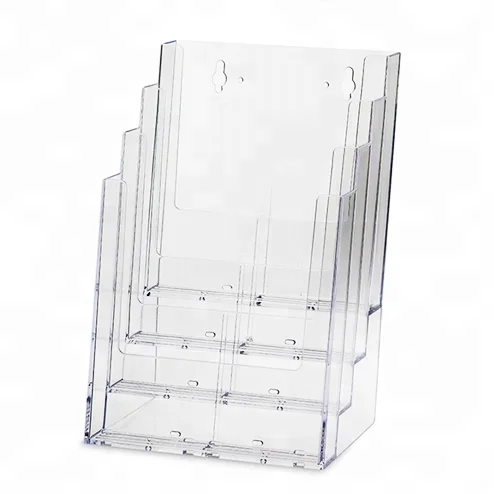 
Customize desktop clear acrylic brochure display holder! 