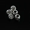 one stop shop heart gray metal large hole unique beads for jewelry making