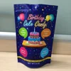 3mil 4.5mil Round corners plastic food packaging bag/stand up pouch bag PET/CPP plastic bag with zipper
