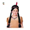 Children Fancy Dress Party Synthetic Braided Indian Wigs HPC-1280