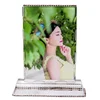 Customize crystal glass photo frame as gift for home or office decoration