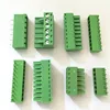 High Quality Factory price 10 pin right angle screw pcb mount pluggable electric phoenix cterminal block 3.5mm pitch green color