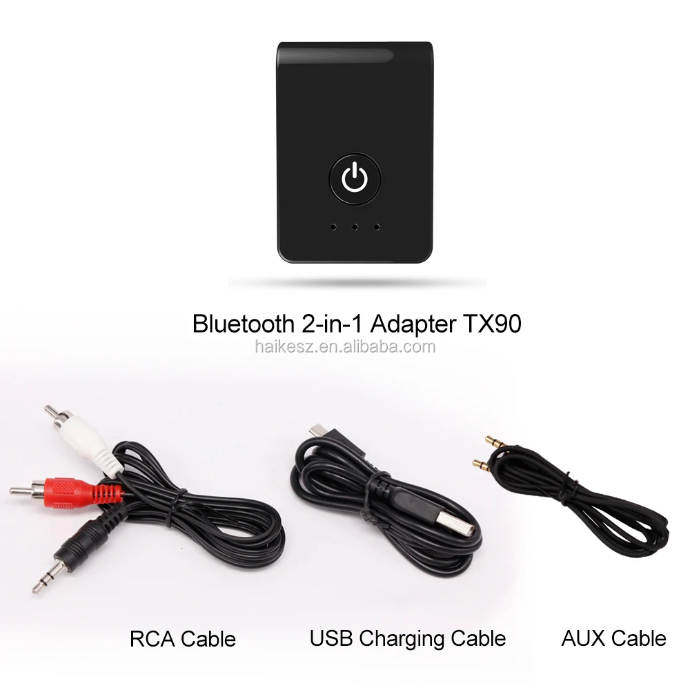 New Wireless 2 In 1 Adapter Built In Battery Bt 4.0 Audio Transmitter