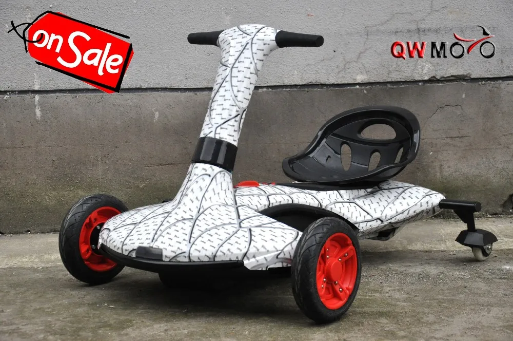 QWMOTO CE electric drift trike tricycle 100w mini moto 3 wheel stand up