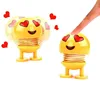 Funny Creative Figure Emoji Spring Expression Shaking Head Toy Doll Car Decoration