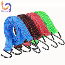 Синий плетеный эластичный галстук вниз шнур для мотоцикла, плоский ремешок банджи шнур, велосипед Велоспорт грузовой держатель Веревка ремень