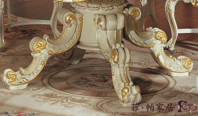 Italienischen stil esszimmer möbel runden esstisch-Italienische möbel