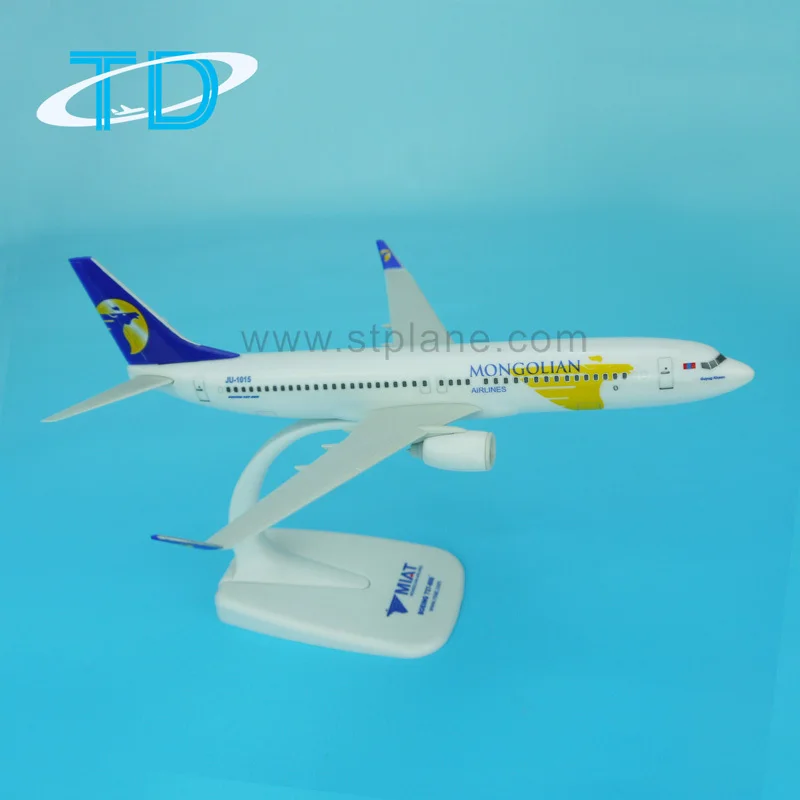 1:20019.5CM MONGOLIAN AIRLINES BOEING 737-MAX8 Passenger Airplane Diecast Model