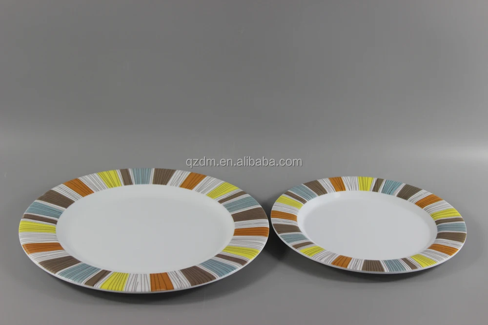 2015 Popular Design Melamine Round Plates