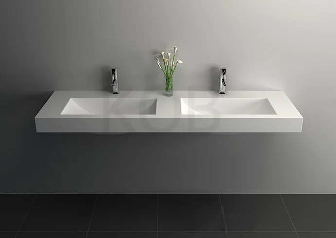 commercial bathroom double sink