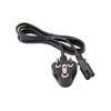 India/South Africa 8Feet Power Cord Set SANS 164-1 Plug Type IEC C7 Black Plug Cable Color 10Amperage 250VAC Voltage 2.5m Length