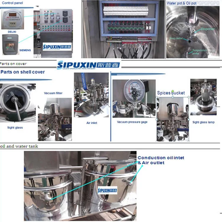 Vacuum homogenizer details 2