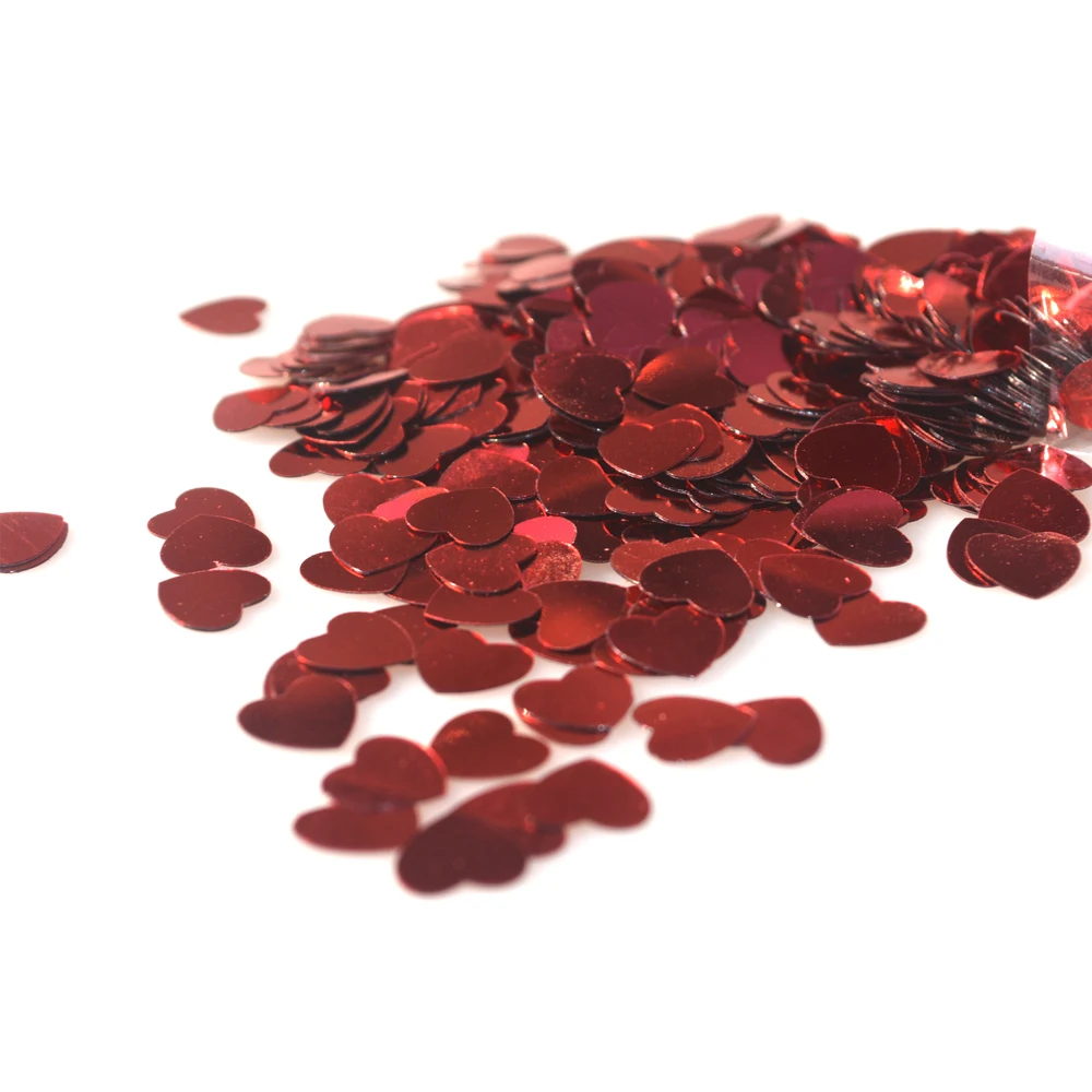 Party Favor Decoration Pvc Red Heart Confetti Buy Heart Confetti