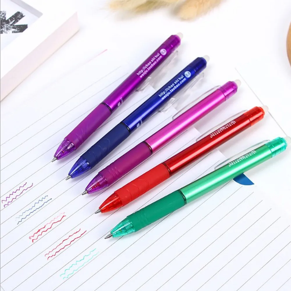 Magic Erasable 0.7mm Gel Ink Pens Heat Sensitive Pen For School - Buy ...