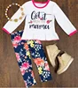 New arrival winter clothes for children boutique wholesale girls winter clothes set kids girls matching 2pcs clothing outfit