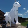 Custom Advertising Inflatable White Wolf Cartoon
