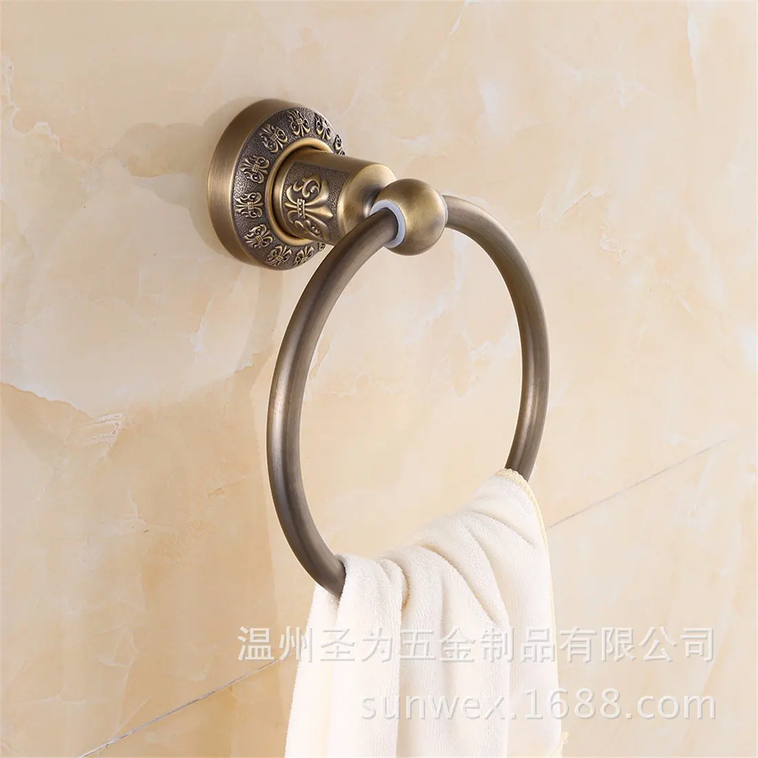 LAONA European style antique bronze carving, zinc alloy bathroom fittings, towel bar, toilet paper rack,Towel ring