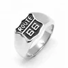 Men's Stainless Steel USA Road Route 66 Ring For Men Biker Men's Vintage Jewelry 6-15#