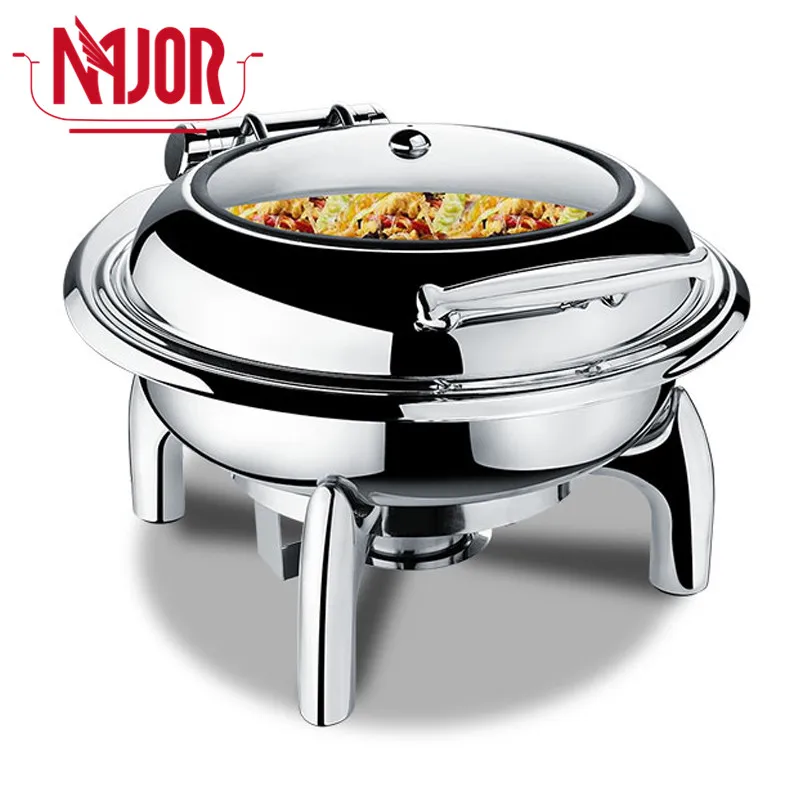 Golden Luxury Buffet Station Chafing Dish De Lux Wholesale Golden Color