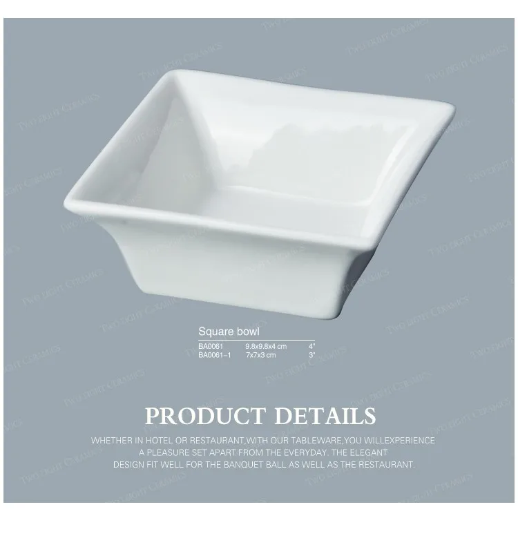 Wholesale ceramic bisque kitchen ware, royal fine porcelain snack bowl