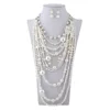 Factory wholesale big small pearl necklace and earring sets jewelry sets