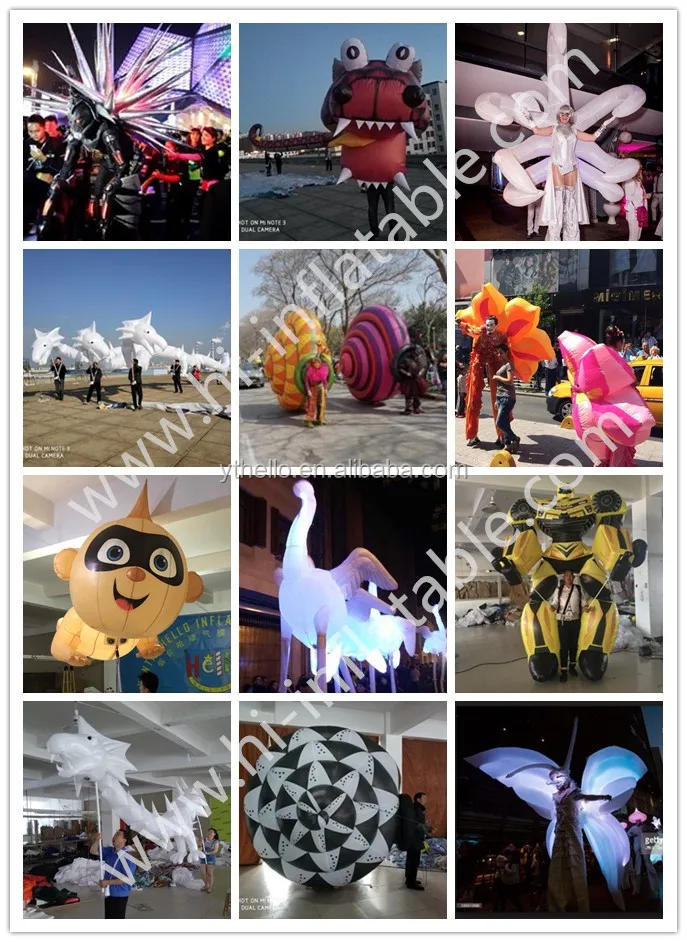 Hot-sale event model use inflatable adults costume wing