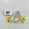 AKK9407-1 China manufacture supply Diamond Shape Crystal Glass Drawer Knob Pull Handle Used for Furniture Drawer Cabinet