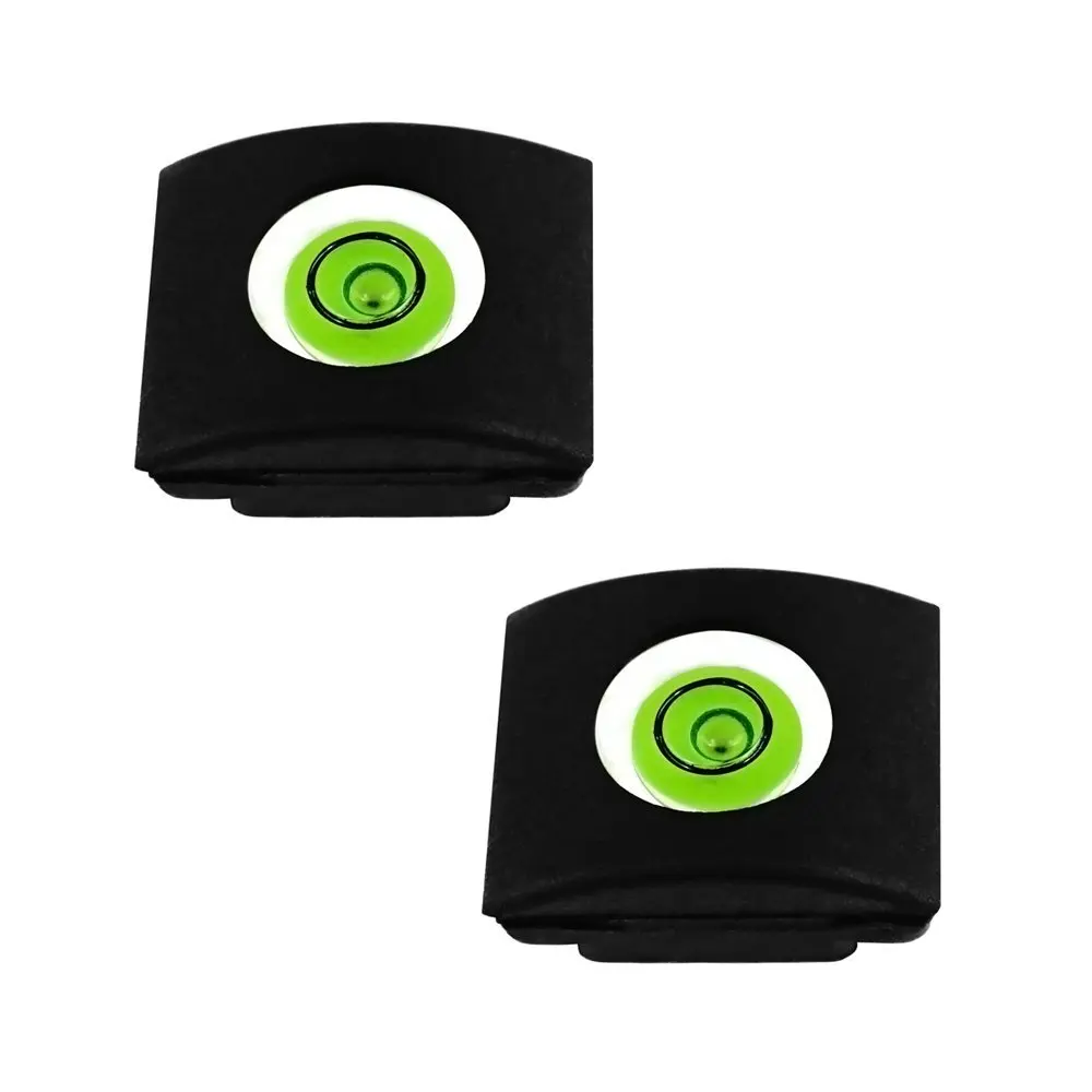 FoRapid 2 Pack Camera Flashlight Hot Shoe Hotshoe Cover with Bubble Spirit Level Compatible with Canon Nikon Panasonic Fujifilm Olympus Pentax Sigma DSLR//SLR//Evil Cameras