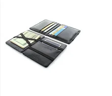 Мода Двойные RFID зажим для денег волшебный кошелек с держатель для карт