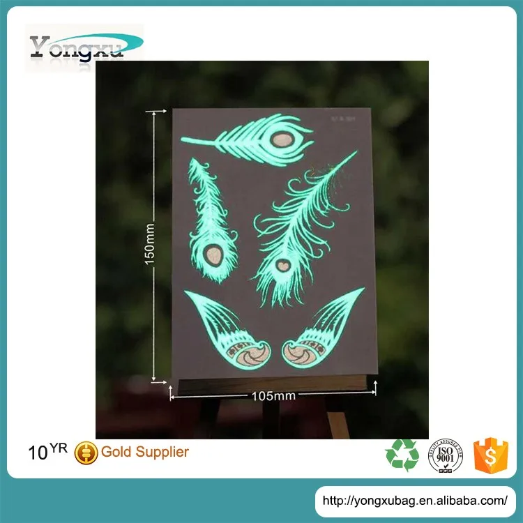 Free Sample China Factory Sale Custom Printing Glow In The Dark Vinyl