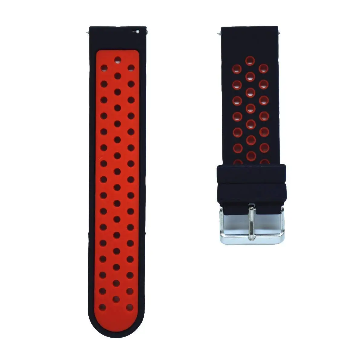 DDJOY 22mm Silicone Breathable Band Replacement for HUAMI Amazfit Stratos 2 Smart Watch Band, 22mm Quick Release Watch Band for Men and Women, Medium Size