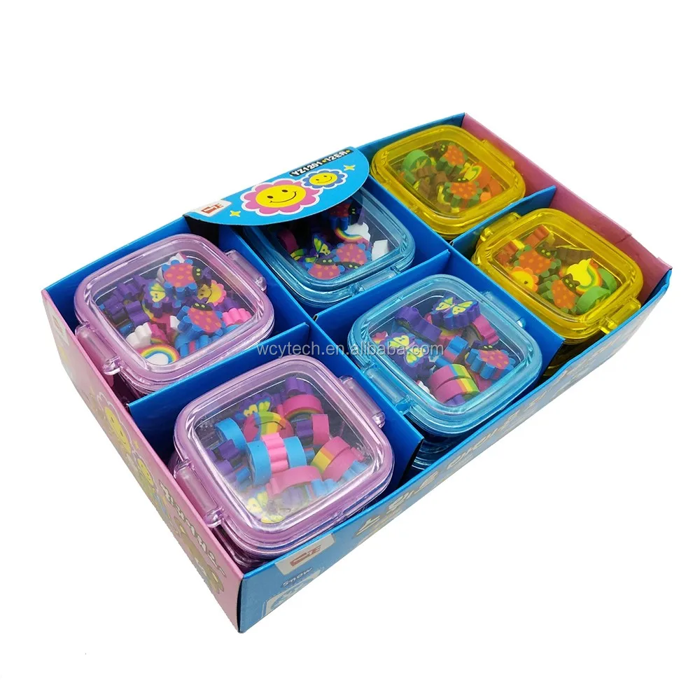 Kawaii Fancy 3d Pencil Rubber Erasers Cartoon Animal Unicorn Shape Eraser For Kids School