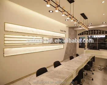 Luxury Nail Salon Furniture With Led Spotlights And Marble Tables Buy Luxury Nail Salon Furniture Modern Nail Salon Furniture Led Bar Counter
