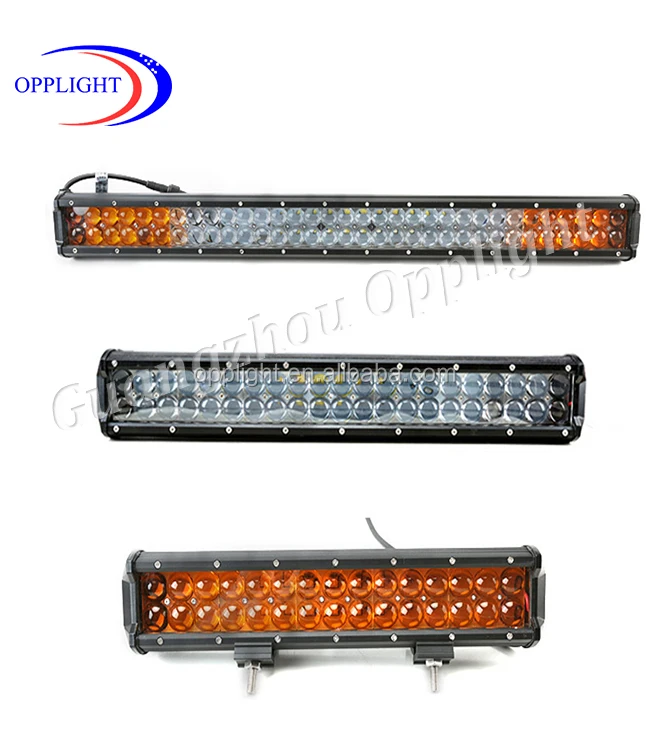 Amber Strobe Led Light Bar Dual Row Color Light Bar With Remote Controller