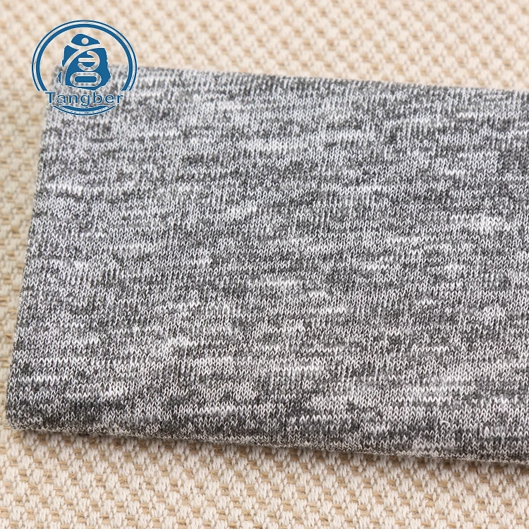 2020 hot knit polyester rayon spandex tr brushed hacci fleece fabric for sweatshirts