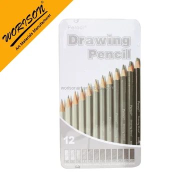 12pcs Sketch Pencil Set Professional Sketching Drawing Kit Set Wood