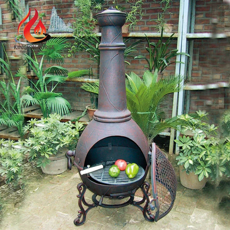 Outdoor Cast Iron Wood Stove Terracotta Firepit - Buy Terracotta